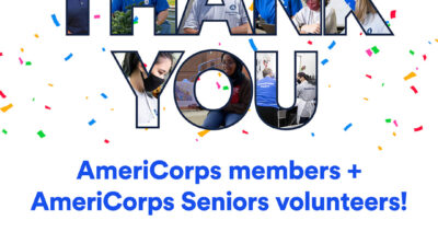 Thank you AmeriCorps Members and volunteers